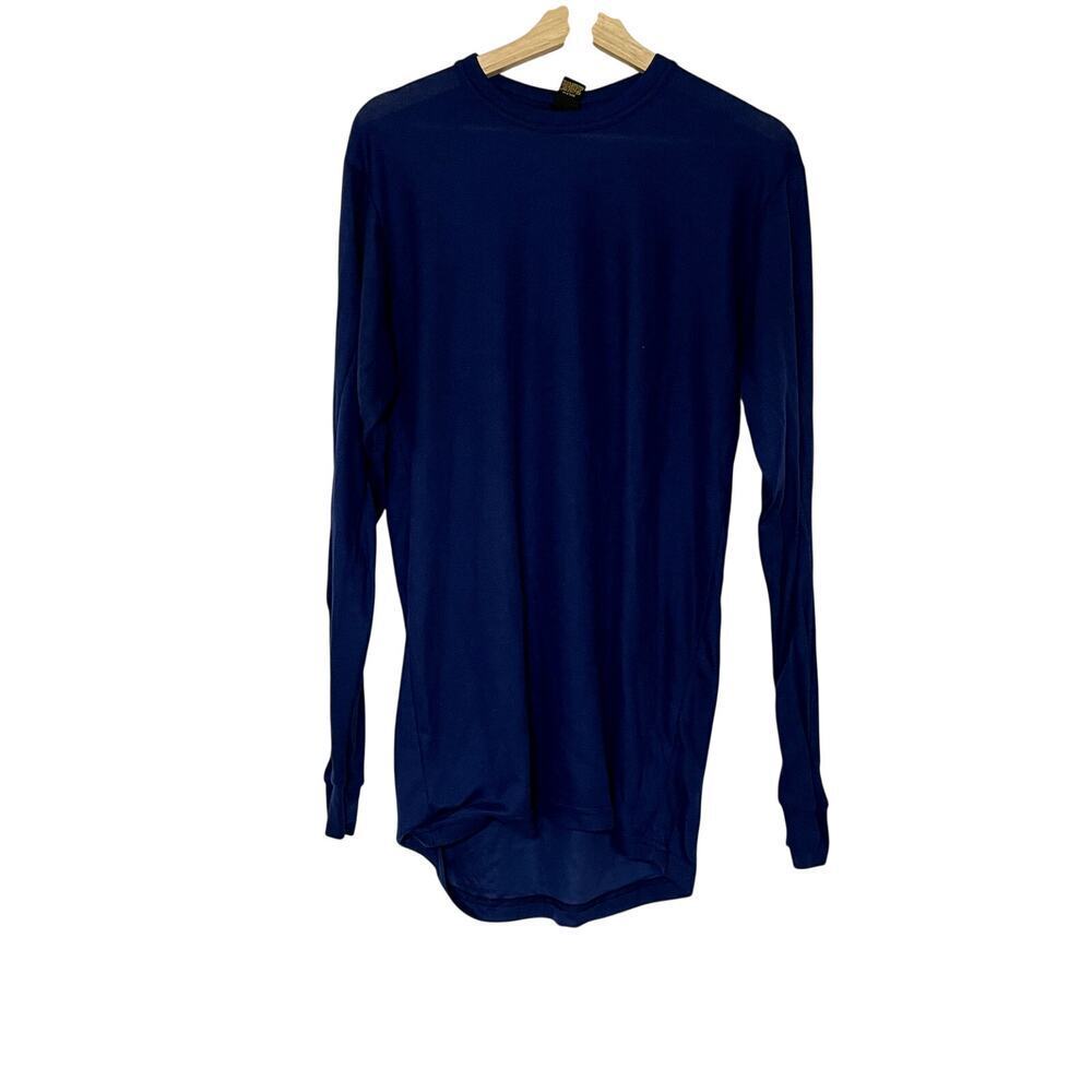 REI men tall L royal blue lightweight long sleeved shirt casual outdoors sweater